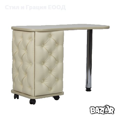 Маса за маникюр Style - бяла 105 x 42-50 x 75 см, снимка 2 - Педикюр и маникюр - 30519330