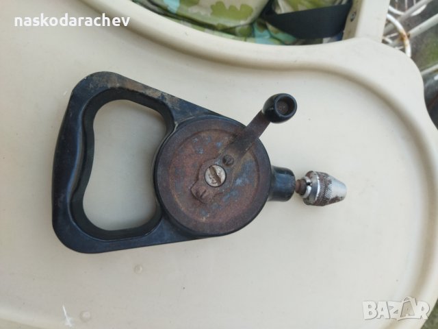 Ръчна дрелка, механична бормашина, ретро маткап, снимка 11 - Антикварни и старинни предмети - 39629152