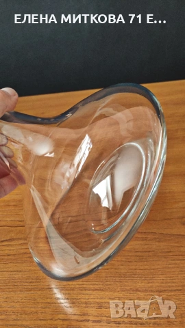 Масивен кристален декантер за вино, снимка 4 - Аксесоари за кухня - 54160508