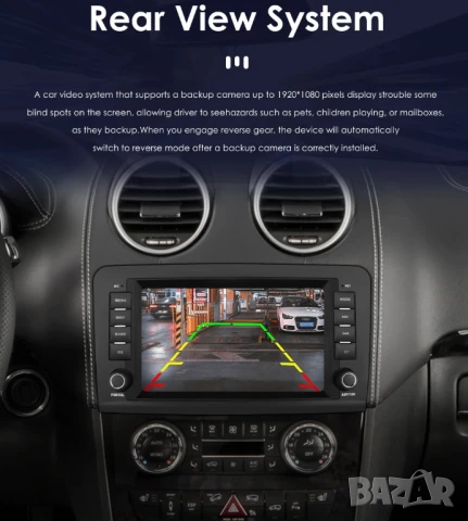 Мултимедия, за Mercedes ML, W164, Навигация, плеър с Екран, двоен дин, Android, Мерцедес, GL, ML, снимка 8 - Аксесоари и консумативи - 50574573