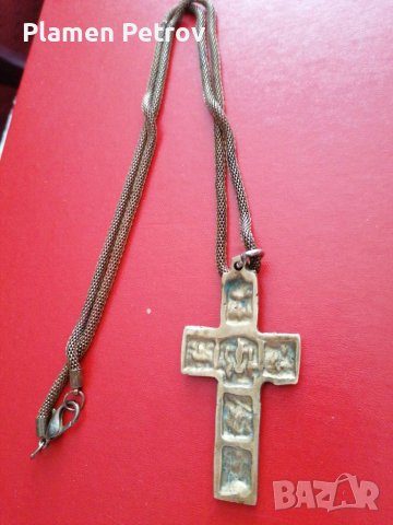 Бронзов кръст , снимка 4 - Колиета, медальони, синджири - 38182325