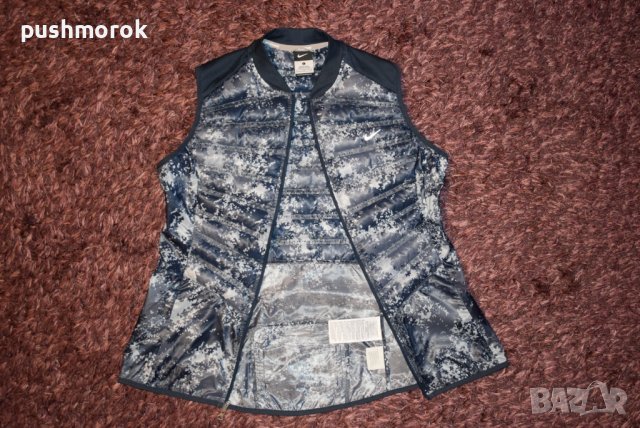 Nike Aeroloft 800 Down Blue Reflective Running Vest Sz L / #00285 /, снимка 8 - Спортни екипи - 39393794