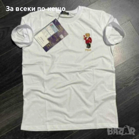 Polo Ralph Lauren Мъжка Бяла Тениска👕Мъжка Блуза С Къс Ръкав В Бял Цвят Код I_6