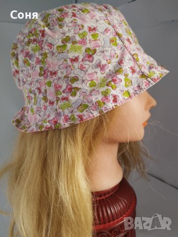 Maximo Детска лятна шапка с периферия - шарена двустранна - 5-8 години, снимка 2 - Шапки, шалове и ръкавици - 40378585
