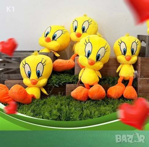 Плюшена Играчка Туити Tweety Looney Tunes, 35см