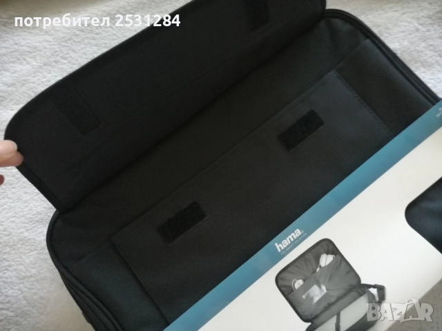 Нова чанта за лаптоп HAMA, 15.6"(40 cm), черен цвят. , снимка 7 - Части за лаптопи - 52574694