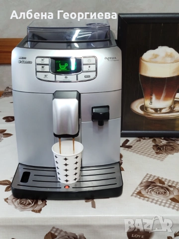 Кафе автомат Saeco  Intelia One touch Cappuccino , снимка 7 - Кафемашини - 53286493