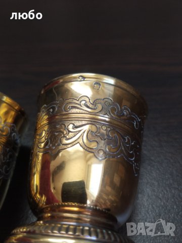 Чашки MINERVA 0,950  24к Злато LOUGUER-LAPAR PARIS 1878г, снимка 3 - Антикварни и старинни предмети - 44415657