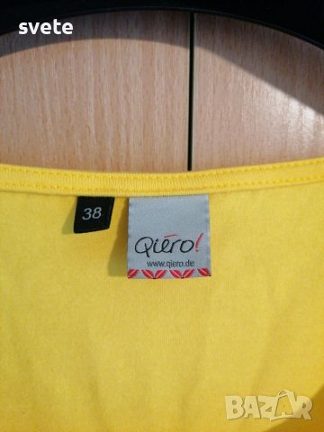 Дамска жълта блуза , снимка 2 - Тениски - 37326228