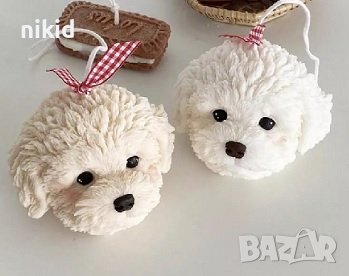 3d Голяма Кучешка глава куче Йорки Пудел силиконов молд форма шоколад гипс декор свещ, снимка 5 - Форми - 37736183