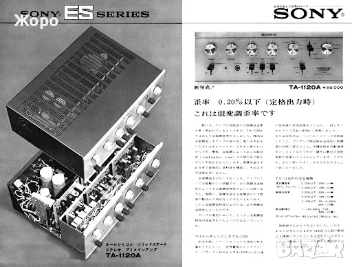 ⏯️С клип. Sony ta-1120A първият ES модел на Sony, снимка 11 - Ресийвъри, усилватели, смесителни пултове - 32142192