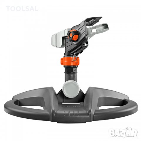 Разпръсквач Gardena за напояване кръгов секторен импулсен на стойка 490 м2, 1/2", 5/8", 3/4 ", Premi, снимка 1