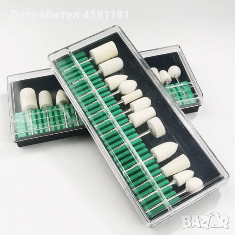 Комплект полиращи накрайници за електрическа пила 