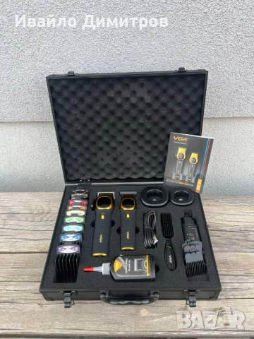 С КУФАРЧЕ!Комплект машинки за подстригване и контури-GoldSeries, снимка 2 - Машинки за подстригване - 54216871