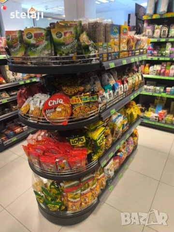 ПРОМО! ОСТРОВНИ СТЕЛАЖИ - ТЪМНО СИВ МАТ ИЛИ БЯЛ!, снимка 15 - Стелажи и щандове - 42988884