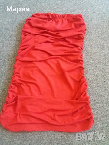 Червена рокля S - 13 ЛВ, снимка 7 - Рокли - 33753733