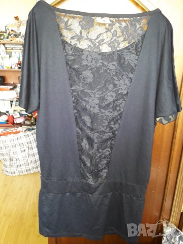 Дамска блуза тип туника с къс ръкав с дантела, снимка 8 - Туники - 30088026