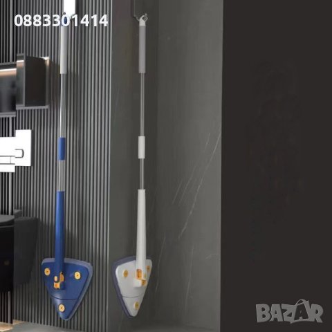 Телескопичен моп за почистване Триъгълен , снимка 6 - Други стоки за дома - 44390703