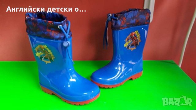 Английски детски гумени ботуши-SPIDERMAN, снимка 2 - Детски боти и ботуши - 31874063