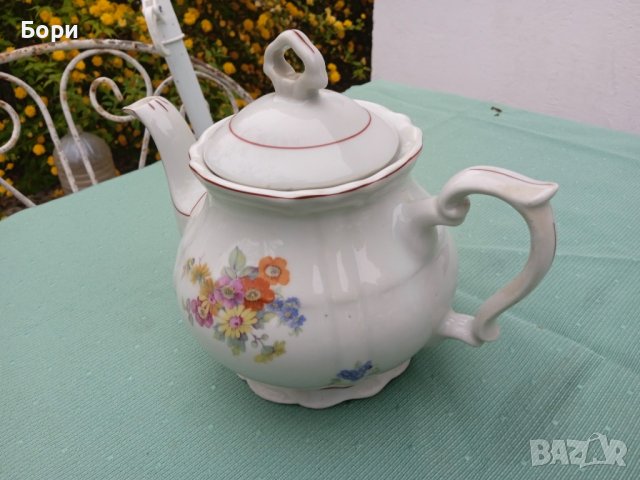 Порцелан чайник и захарница, снимка 7 - Аксесоари за кухня - 36635924