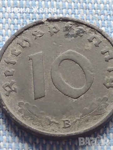 Монета 10 райхсфенинг 1943г. Германия Трети Райх с СХВАСТИКА за КОЛЕКЦИЯ 31578, снимка 2 - Нумизматика и бонистика - 42822354
