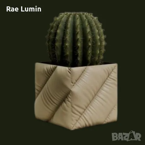 Кашпа – кожена текстура – диагонали, снимка 1