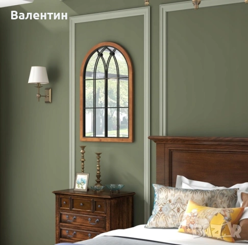 Извито стенно огледало Costway, снимка 5 - Огледала - 53107515