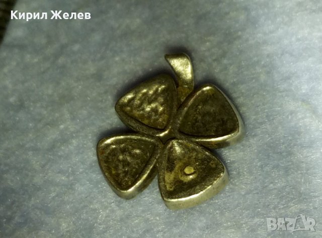 СРЕБЪРНА ЧЕТИРИЛИСТНА ДЕТЕЛИНА с ШЛИФОВАН НАТУРАЛЕН БАЛТИЙСКИ КЕХЛИБАР Арт АПЛИКАЦИЯ За БИЖУ 39957, снимка 16 - Бижутерийни комплекти - 42453217