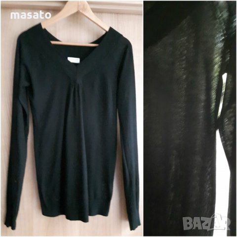 ATMOSPHER - много фин черен пуловер, снимка 1 - Блузи с дълъг ръкав и пуловери - 33885966