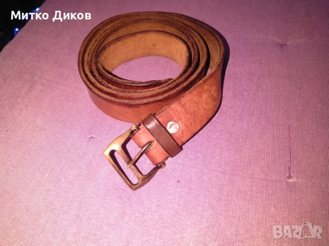 Колан № 34 естсетвена кожа 121см на 35мм