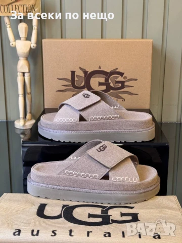 UGG Дамски Бежови Чехли ЮДЖИДЖИ Код E720, снимка 2 - Чехли - 51227336