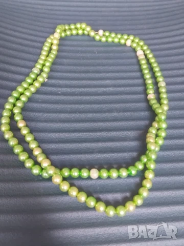 Перлен Дълъг Гердан, снимка 3 - Колиета, медальони, синджири - 51254480