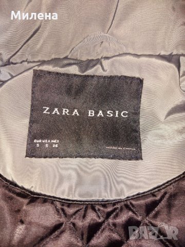 Дамско яке ZARA, размер S, цвят сив, снимка 3 - Якета - 31291586