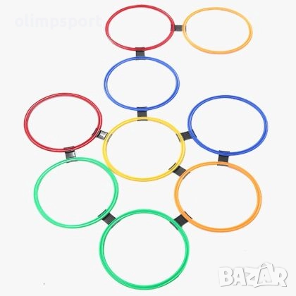 Колективна игра Дама / Туистър с 10 плоски ринга и 10 конекторa /200968/ Комплект от плоски рингове 