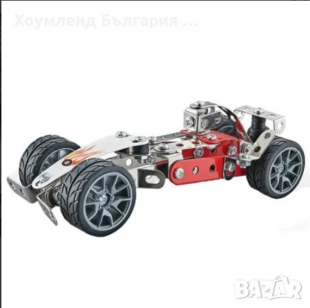 Метален детски конструктор кола болид формула 105 части, снимка 4 - Конструктори - 54331816