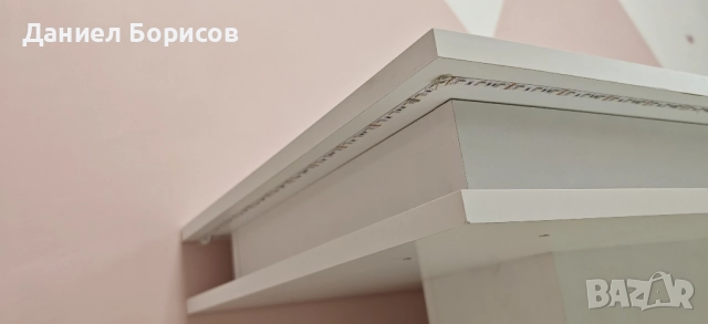 Модерна бяла холна маса с LED осветление, снимка 2 - Маси - 52101356