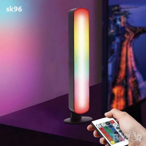 LED лампа-бар с USB и сменящи се цветове и дистанционно управление