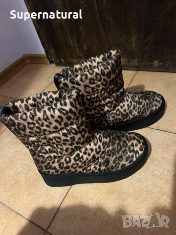 Дамски леопардови ботуши Zara, снимка 3 - Дамски ботуши - 52550808