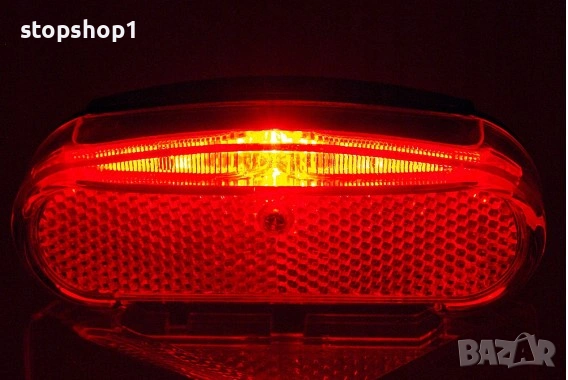 2K YG-WD430 LED велосипедна светлина, червена, закрепване за багаж, размери 118.6x45.5x22.6 мм, снимка 2 - Части за велосипеди - 53877382