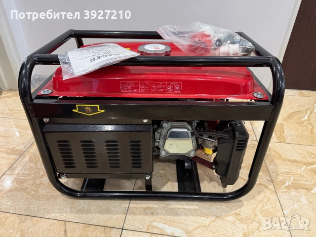 Продавам чисто нов трифазен бензинов генератор HAGER HK8000W., снимка 2 - Генератори - 53043692
