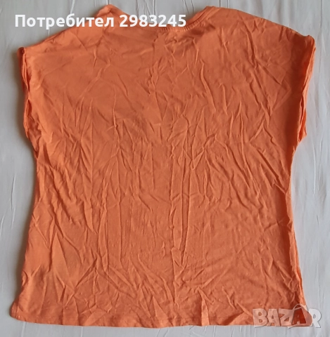Оранжева коледна тениска без ръкави , снимка 3 - Тениски - 52437861