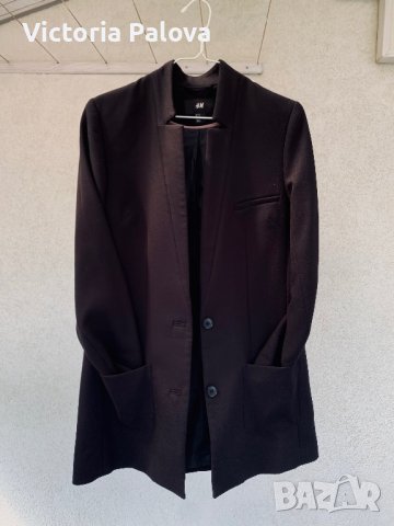 Удължено стилно сако H&M premium, снимка 3 - Сака - 37653928