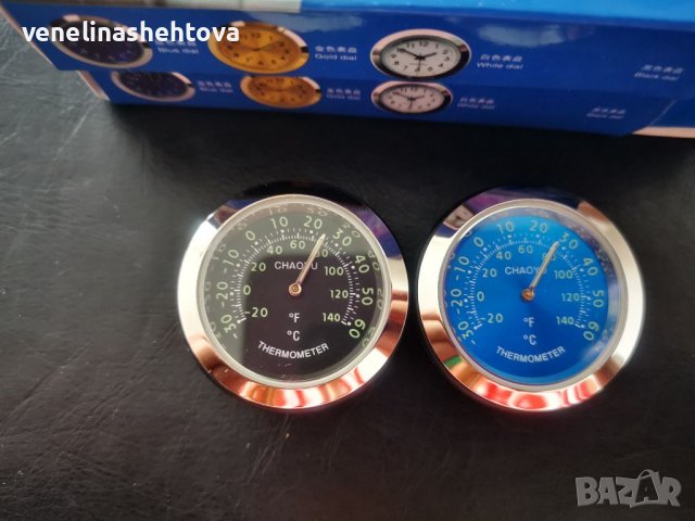Луминисцентни мини часовници и термометри за кола АВТОМОБИЛ , снимка 4 - Аксесоари и консумативи - 37483935