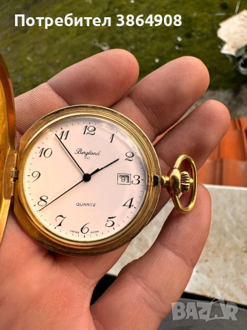 Стар позлатен джобен часовник , снимка 3 - Джобни - 54065585