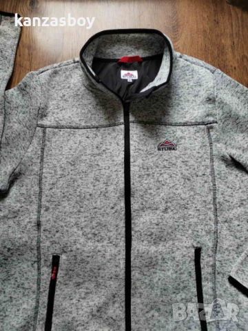Stubai Strickfleece-Jacke - мъжко поларено горнище ХЛ КАТО НОВО , снимка 10 - Спортни дрехи, екипи - 52886585