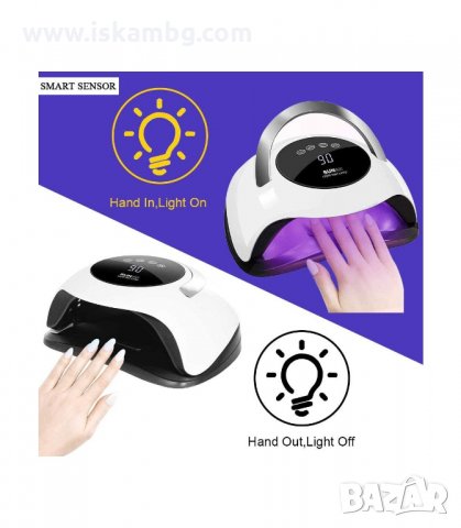 ПРОФЕСИОНАЛНА УВ/ЛЕД ЛАМПА “SUN BQ5T“ 120W - код 2781, снимка 9 - Педикюр и маникюр - 33918530