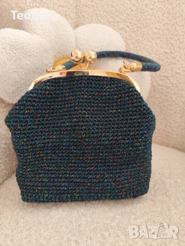 Ръчно изплетена елегантна чанта , снимка 2 - Чанти - 54076213