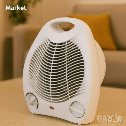 Отоплителна вентилаторна печка Rosberg R51970G – 2000W, бял/червен, снимка 2 - Отоплителни печки - 51812044