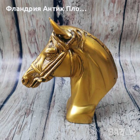 Бронзова статуетка - Кон b1 , снимка 4 - Статуетки - 42906227