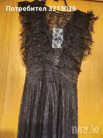 ОФИЦИАЛНА ДЪЛГА РОКЛЯ Zara, снимка 3 - Рокли - 52283557